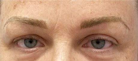 eyebrow microblading after
